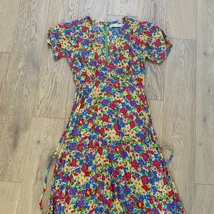 Faithfull the Brand long floral dress. Size XS.
